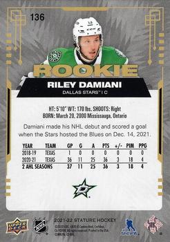 2021-22 Upper Deck Stature - Photo Variant Green #136 Riley Damiani Back