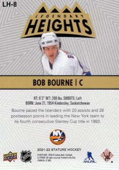 2021-22 Upper Deck Stature - Legendary Heights #LH-8 Bob Bourne Back