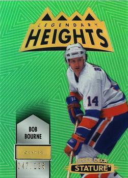 2021-22 Upper Deck Stature - Legendary Heights Green #LH-8 Bob Bourne Front