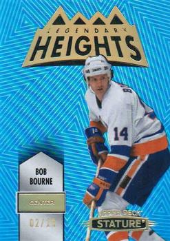 2021-22 Upper Deck Stature - Legendary Heights Blue #LH-8 Bob Bourne Front