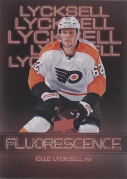 2022-23 Upper Deck - Fluorescence Red #F-27 Olle Lycksell Front
