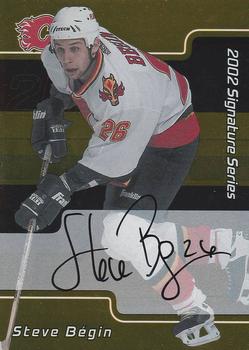 2001-02 Be a Player Update - 2001-02 Be A Player Signature Series Update Autographs Gold #228 Steve Begin Front