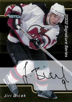 2001-02 Be a Player Update - 2001-02 Be A Player Signature Series Update Autographs Gold #239 Jiri Bicek Front