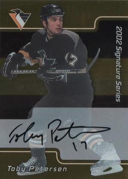 2001-02 Be a Player Update - 2001-02 Be A Player Signature Series Update Autographs Gold #244 Toby Petersen Front
