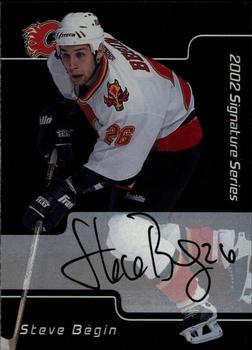 2001-02 Be a Player Update - 2001-02 Be A Player Signature Series Update Autographs #228 Steve Begin Front