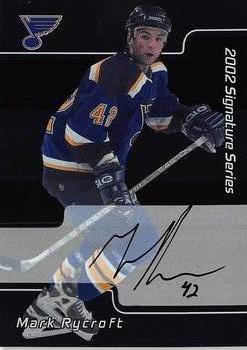 2001-02 Be a Player Update - 2001-02 Be A Player Signature Series Update Autographs #246 Mark Rycroft Front