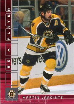 2001-02 Be a Player Update - 2001-02 Be a Player Memorabilia Update Ruby #319 Martin Lapointe Front