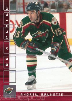 2001-02 Be a Player Update - 2001-02 Be a Player Memorabilia Update Ruby #334 Andrew Brunette Front