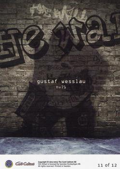 2012-13 SHL Elitset - The Wall Series 2 #11 Gustaf Wesslau Back
