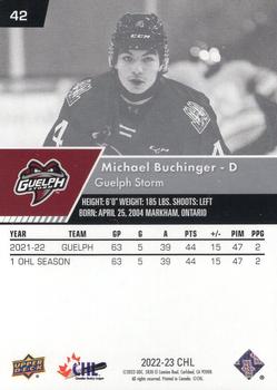 2022-23 Upper Deck CHL #42 Michael Buchinger Back