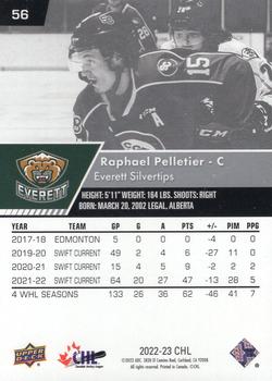 2022-23 Upper Deck CHL #56 Raphael Pelletier Back