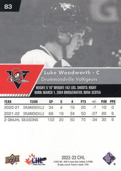 2022-23 Upper Deck CHL #83 Luke Woodworth Back