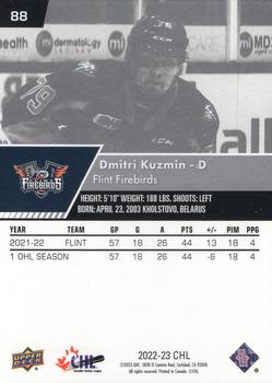2022-23 Upper Deck CHL #88 Dmitry Kuzmin Back