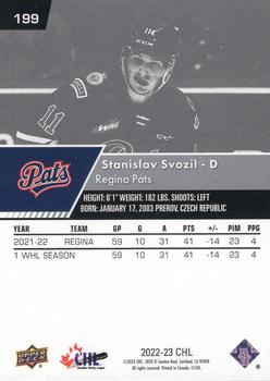 2022-23 Upper Deck CHL #199 Stanislav Svozil Back