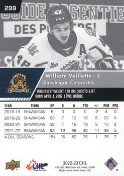 2022-23 Upper Deck CHL #299 William Veillette Back