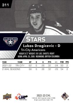 2022-23 Upper Deck CHL #311 Lukas Dragicevic Back
