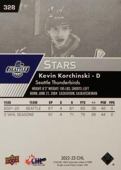 2022-23 Upper Deck CHL #328 Kevin Korchinski Back