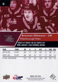 2022-23 Upper Deck CHL - Exclusives #8 Brennan Othmann Back