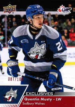 2022-23 Upper Deck CHL - Exclusives #46 Quentin Musty Front