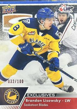 2022-23 Upper Deck CHL - Exclusives #77 Brandon Lisowsky Front