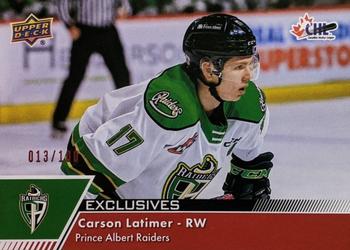 2022-23 Upper Deck CHL - Exclusives #258 Carson Latimer Front