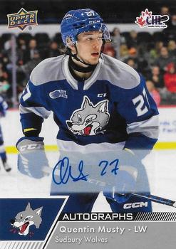 2022-23 Upper Deck CHL - Autographs #46 Quentin Musty Front