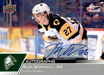 2022-23 Upper Deck CHL - Autographs #89 Ryan Winterton Front