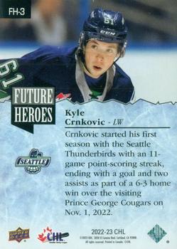 2022-23 Upper Deck CHL - Future Heroes #FH-3 Kyle Crnkovic Back