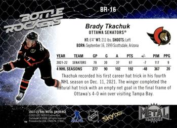 2022-23 SkyBox Metal Universe - Bottle Rockets #BR-16 Brady Tkachuk Back