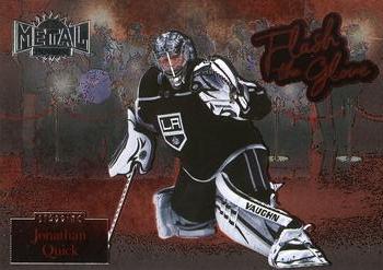 2022-23 SkyBox Metal Universe - Flash the Glove #FL-29 Jonathan Quick Front