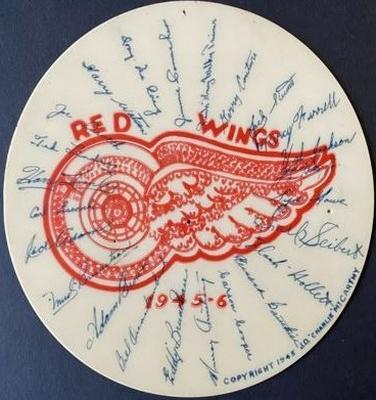 1945-46 J.D. McCarthy Detroit Red Wings Discs #NNO Hal Jackson Back