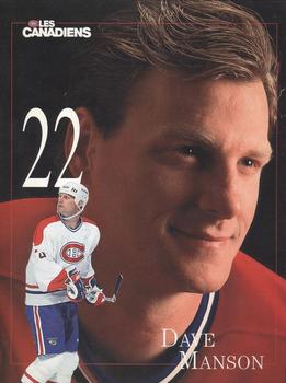 1998-99 Montreal Canadiens Line-Up Sheets #NNO Dave Manson Front
