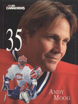 1998-99 Montreal Canadiens Line-Up Sheets #NNO Andy Moog Front