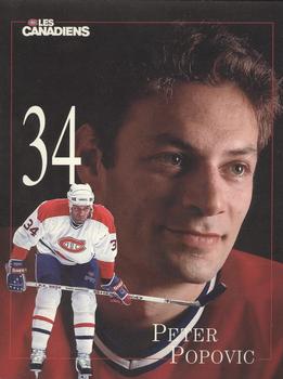 1998-99 Montreal Canadiens Line-Up Sheets #NNO Peter Popovic Front
