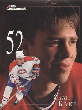 1998-99 Montreal Canadiens Line-Up Sheets #NNO Craig Rivet Front