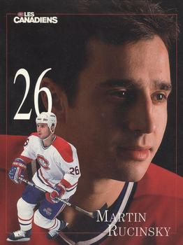 1998-99 Montreal Canadiens Line-Up Sheets #NNO Martin Rucinsky Front