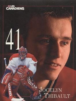 1998-99 Montreal Canadiens Line-Up Sheets #NNO Jocelyn Thibault Front