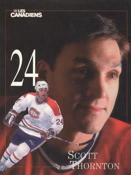 1998-99 Montreal Canadiens Line-Up Sheets #NNO Scott Thornton Front