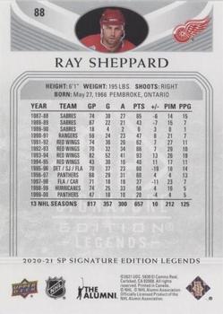 2020-21 SP Signature Edition Legends - Silver Script #88 Ray Sheppard Back