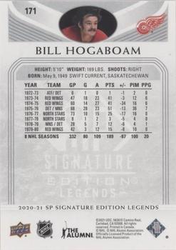 2020-21 SP Signature Edition Legends - Silver Script #171 Bill Hogaboam Back