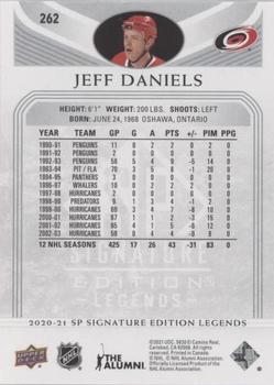 2020-21 SP Signature Edition Legends - Silver Script #262 Jeff Daniels Back