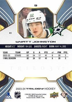2023-24 Upper Deck Trilogy #9 Wyatt Johnston Back