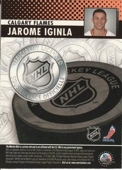 2005-06 Merrick Mint NHL Medallion Cards #NNO Jarome Iginla Back