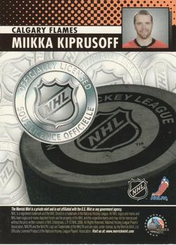 2005-06 Merrick Mint NHL Medallion Cards #NNO Miikka Kiprusoff Back