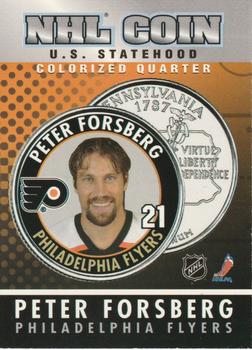 2005-06 Merrick Mint NHL Medallion Cards #NNO Peter Forsberg Front