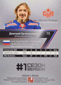 2022-23 Sereal KHL Premium Collection #FST-010 Dmitry Buchelnikov Back