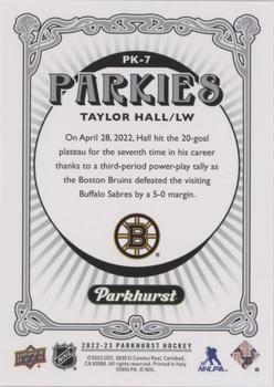 2022-23 Parkhurst - Parkies #PK-7 Taylor Hall Back