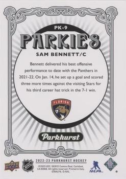 2022-23 Parkhurst - Parkies #PK-9 Sam Bennett Back