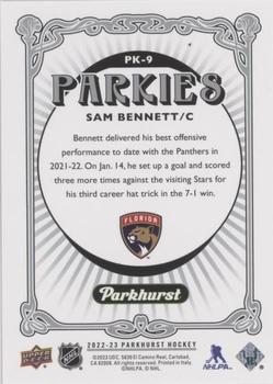 2022-23 Parkhurst - Parkies Red #PK-9 Sam Bennett Back