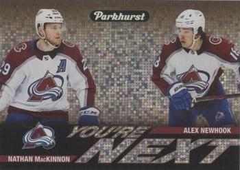 2022-23 Parkhurst - You're Next Gold #YN-2 Nathan MacKinnon / Alex Newhook Front